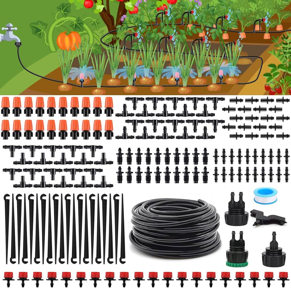Water-Saving Drip Irrigation Kit